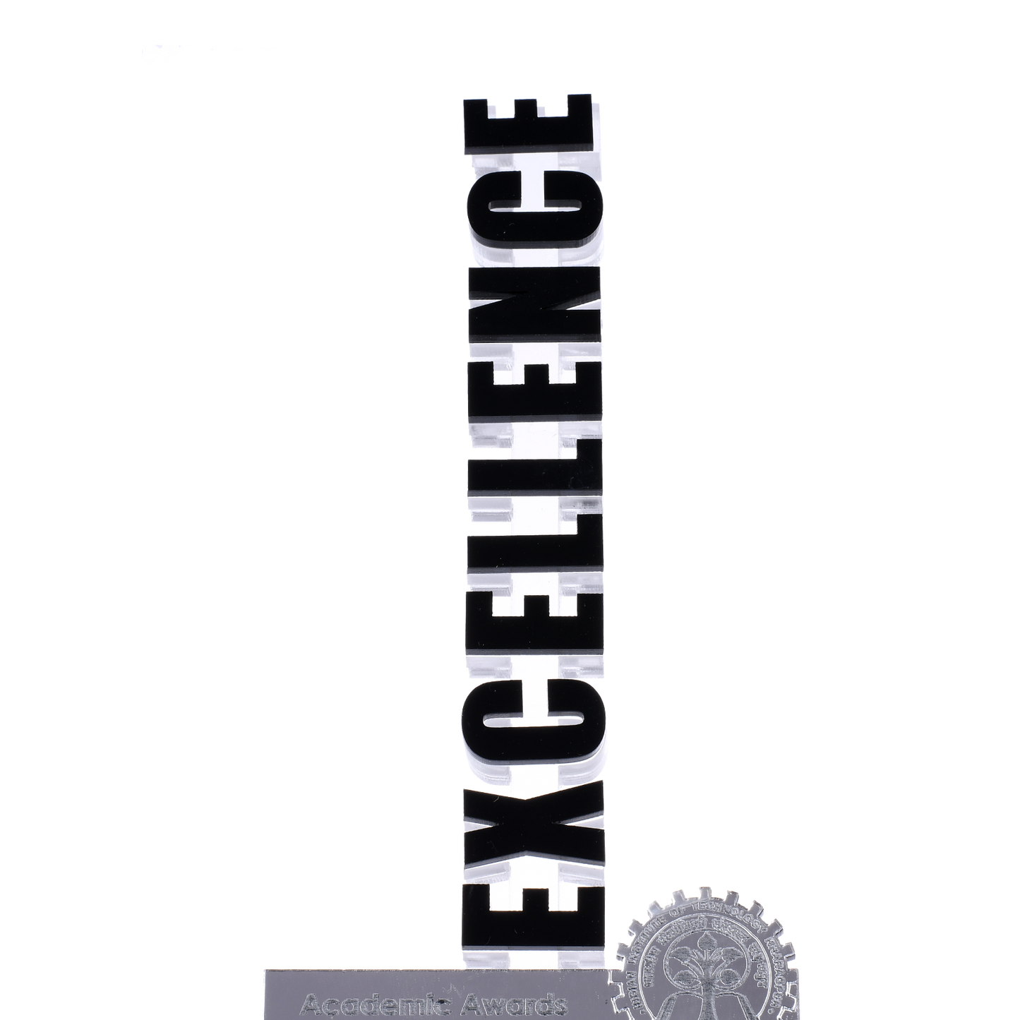 Innovexcellence: The Unique Acrylic Trophy Crafted with Excellence Wordplay