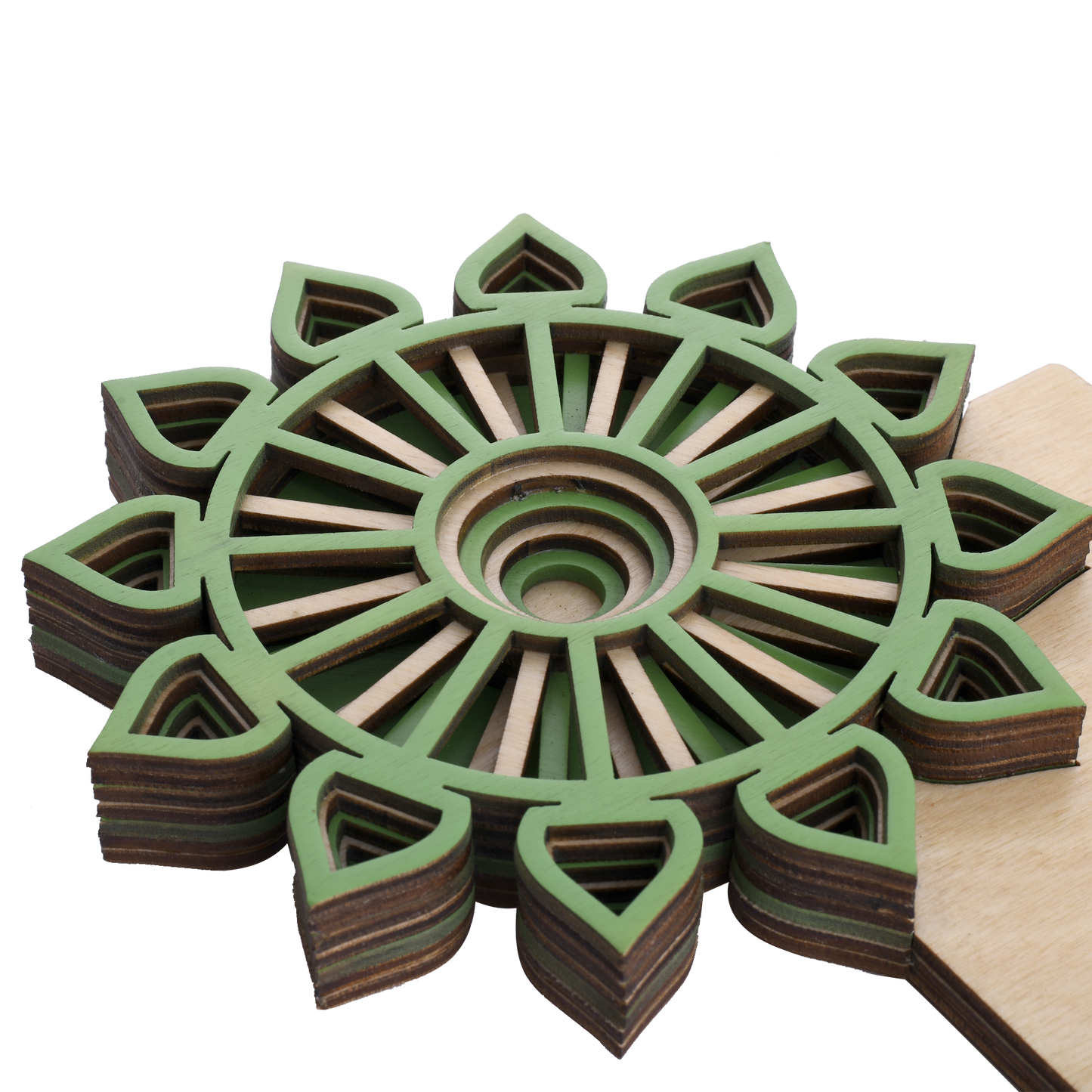 Green Mandala: A Wooden Trophy for Eco-Champions